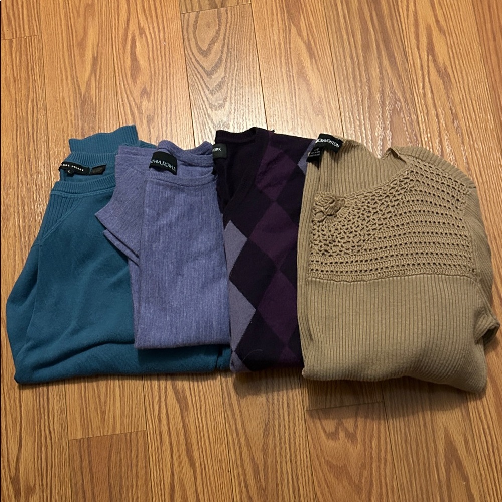 Four Long Sleeve Sweaters